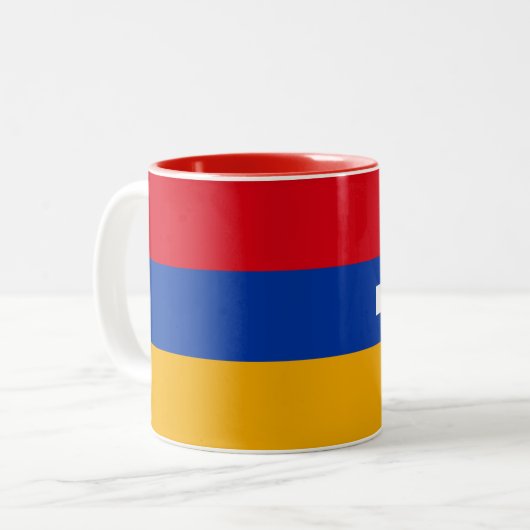 Tasse 2 Couleurs Drapeau du Haut-Karabakh (Devant gauche)