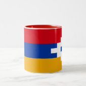Tasse 2 Couleurs Drapeau du Haut-Karabakh (Centre)