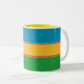 Tasse 2 Couleurs Drapeau du Karakalpakstan (Devant droit)