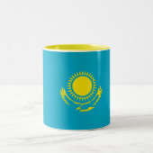 Tasse 2 Couleurs Drapeau du Kazakhstan (Centre)