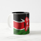 Tasse 2 Couleurs Drapeau du Kenya (Devant gauche)