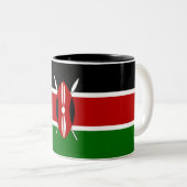 Tasse 2 Couleurs Drapeau du Kenya (Devant droit)
