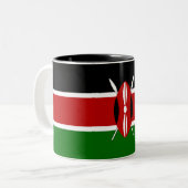 Tasse 2 Couleurs Drapeau du Kenya (Devant gauche)