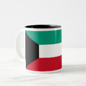 Tasse 2 Couleurs Drapeau du Koweït (Devant gauche)