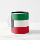 Tasse 2 Couleurs Drapeau du Koweït (Devant gauche)