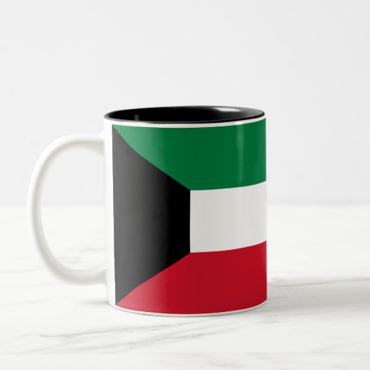 Tasse 2 Couleurs Drapeau du Koweït (Gauche)