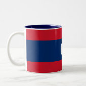 Tasse 2 Couleurs Drapeau du Laos (Gauche)