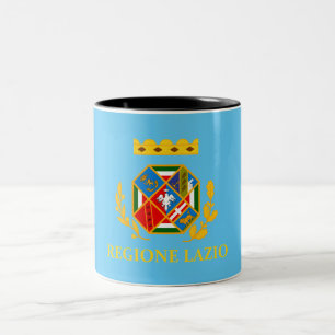 Tasse 2 Couleurs Drapeau du Latium (Italie)