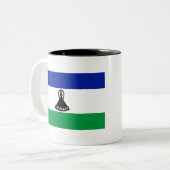 Tasse 2 Couleurs Drapeau du Lesotho (Devant gauche)