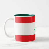 Tasse 2 Couleurs Drapeau du Liban (Gauche)