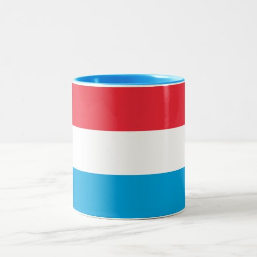 Tasse 2 Couleurs Drapeau du Luxembourg (Centre)