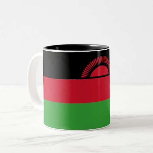 Tasse 2 Couleurs Drapeau du Malawi (Devant gauche)
