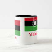 Tasse 2 Couleurs Drapeau du Malawi avec le nom dans le Chewa (Centre)