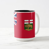 Tasse 2 Couleurs Drapeau du Manitoba (Devant droit)