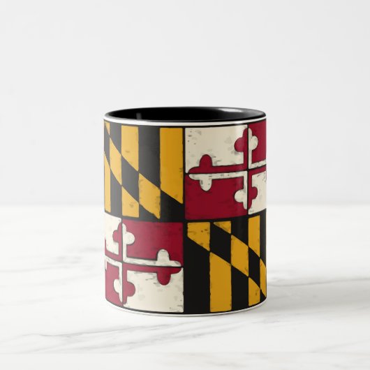 Tasse 2 Couleurs Drapeau du Maryland (Centre)