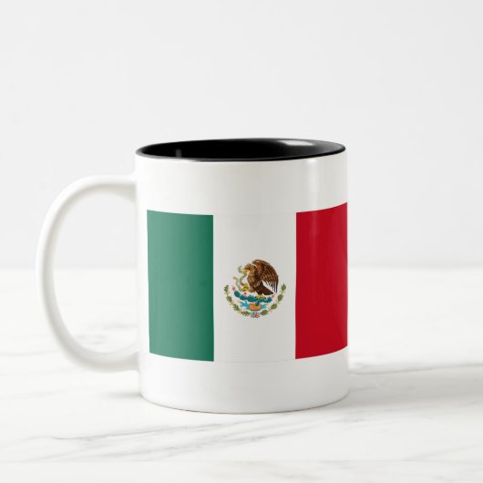 Tasse 2 Couleurs Drapeau du Mexique (Gauche)