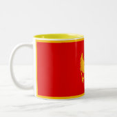 Tasse 2 Couleurs Drapeau du Monténégro (Gauche)