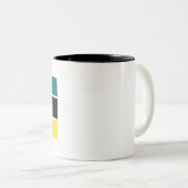 Tasse 2 Couleurs Drapeau du Mozambique (Devant droit)