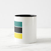 Tasse 2 Couleurs Drapeau du Mozambique (Centre)