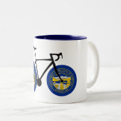 Tasse 2 Couleurs Drapeau du Nebraska à vélo (Devant droit)