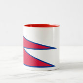 Tasse 2 Couleurs Drapeau du Népal (Centre)