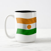 Tasse 2 Couleurs Drapeau du Niger (Gauche)
