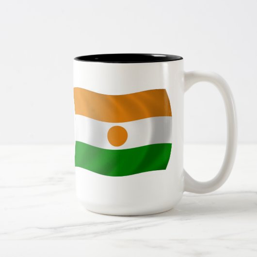 Tasse 2 Couleurs Drapeau du Niger (Droit)