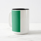 Tasse 2 Couleurs Drapeau du Nigeria (Devant gauche)