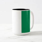 Tasse 2 Couleurs Drapeau du Nigeria (Devant droit)