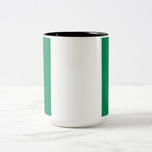 Tasse 2 Couleurs Drapeau du Nigeria (Centre)