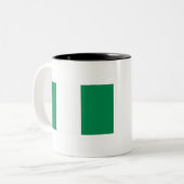 Tasse 2 Couleurs Drapeau du Nigéria (Devant gauche)