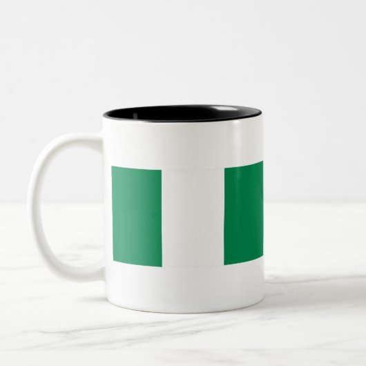 Tasse 2 Couleurs Drapeau du Nigéria (Gauche)