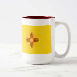TASSE 2 COULEURS DRAPEAU DU NOUVEAU MEXIQUE