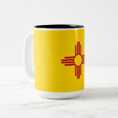 Tasse 2 Couleurs Drapeau du Nouveau-Mexique (États-Unis) (Devant gauche)