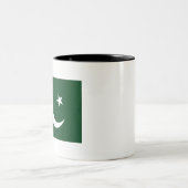 Tasse 2 Couleurs Drapeau du Pakistan (Centre)