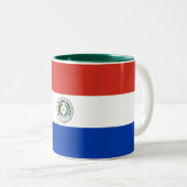 Tasse 2 Couleurs Drapeau du Paraguay (Devant droit)