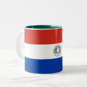 Tasse 2 Couleurs Drapeau du Paraguay (Devant gauche)