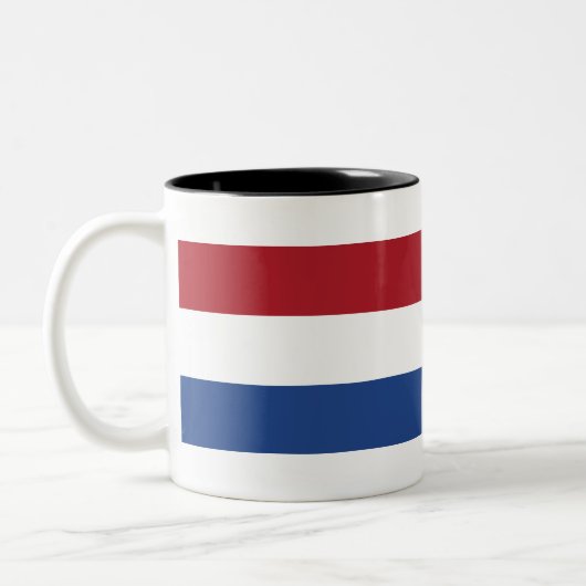Tasse 2 Couleurs Drapeau du Pays-Bas (Gauche)