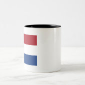 Tasse 2 Couleurs Drapeau du Pays-Bas (Centre)