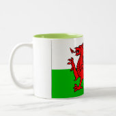 Tasse 2 Couleurs Drapeau du Pays de Galles (Gauche)