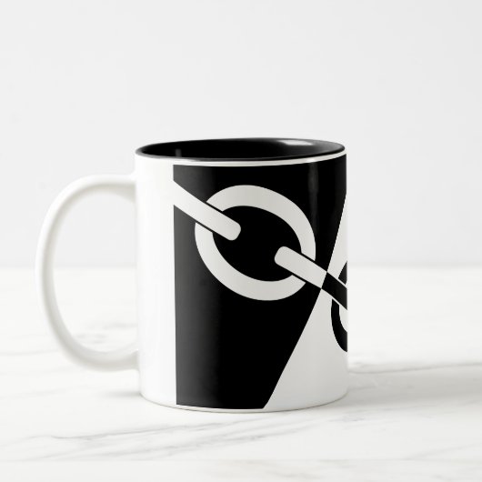 Tasse 2 Couleurs Drapeau du Pays Noir (Gauche)