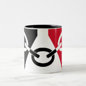 Tasse 2 Couleurs Drapeau du Pays Noir (Centre)