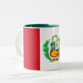 Tasse 2 Couleurs Drapeau du Pérou (Devant gauche)