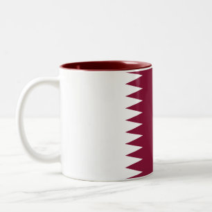 Tasse 2 Couleurs Drapeau du Qatar