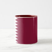 Tasse 2 Couleurs Drapeau du Qatar (Centre)