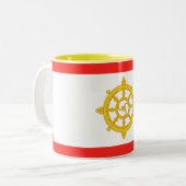 Tasse 2 Couleurs Drapeau du royaume de Sikkim (Devant gauche)