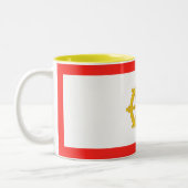 Tasse 2 Couleurs Drapeau du royaume de Sikkim (Gauche)