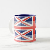 Tasse 2 Couleurs Drapeau du Royaume-Uni (Devant gauche)