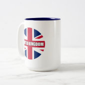 Tasse 2 Couleurs Drapeau du Royaume-Uni (Devant gauche)
