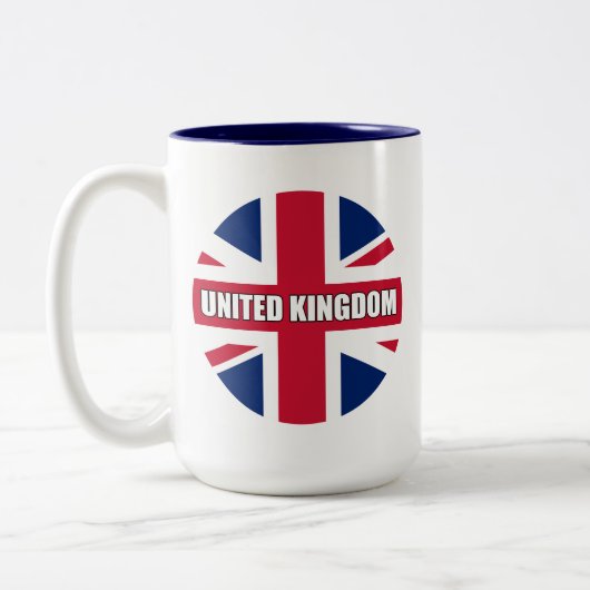 Tasse 2 Couleurs Drapeau du Royaume-Uni (Gauche)